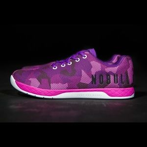 NoBull purple camo trainers